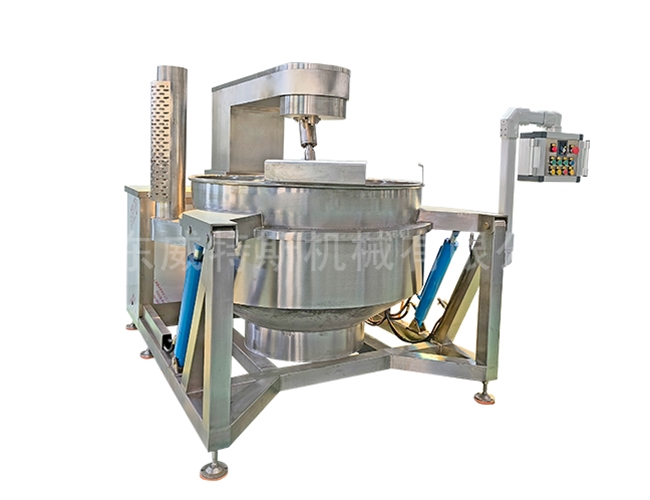 Gas heated planetary stir fryer
