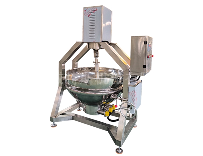 Manual planetary stirring wok
